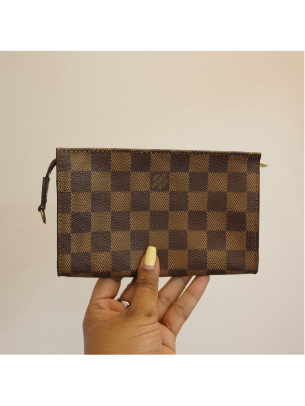 Louis Vuitton Damier Ebene Bucket Pouch Pochette